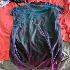 Holographic plus size dress